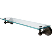 Elements Of Design 20" Wall Mounted Glass Shelf from the New York Collection Oil Rubbed Bronze