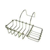 Elements Of Design Soap Basket with Fixed Sponge Holder from the Vintage Collection Chrome