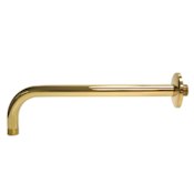 Elements Of Design 12" Rain Drop Shower Arm with 1/2" IPS Connection from the Soothing Rain Collection Polished Brass (PVD)