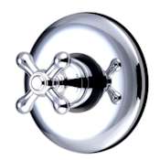 Elements Of Design Single Handle Volume Control with American Cross Handle Chrome