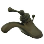 Elements Of Design Single Handle 4" Centerset Bathroom Faucet with Buckingham Lever Handle and Drain Assembly from the Vintage Collection Oil Rubbed Bronze