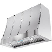 Elica Catania Series 600 CFM 48 Inch Wide Wall Mounted Range Hood Stainless Steel