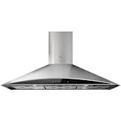 Elica Foglia Series 600 CFM 30 Inch Wide Wall Mounted Range Hood Stainless Steel / Black Glass