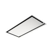 Elica Illusion Series 600 CFM 40 Inch Wide Island Range Hood Stainless Steel / White