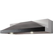 Elica Modena Series 600 CFM 30 Inch Wide Under Cabinet Range Hood Stainless Steel / Black Glass