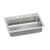 Elkay Pacemaker 31" Single Basin Drop In Stainless Steel Kitchen Sink 1 Faucet Hole