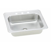 Elkay Celebrity 31" Single Basin 20-Gauge Stainless Steel Kitchen Sink for Drop In Installations with SoundGuard Technology 1 Faucet Hole