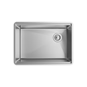 Elkay Crosstown 25-1/2" Undermount Single Basin Stainless Steel Kitchen Sink with Basin Rack, Basket Strainer, Colander, and Cutting Board Stainless Steel