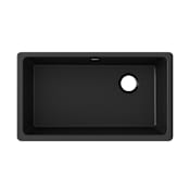 Elkay Quartz Classic 33" Undermount Single Basin Quartz Composite Kitchen Sink Black