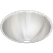 Elkay Asana 14-3/8" Circular Stainless Undermount Bathroom Sink with Overflow Stainless Steel