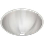 Elkay Asana 18-3/8" Circular Stainless Undermount Bathroom Sink with Overflow Stainless Steel