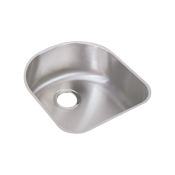 Elkay Harmony 18-1/2" Single Basin 18-Gauge Stainless Steel Kitchen Sink for Undermount Installations with SoundGuard Technology and Lustertone Finish Stainless Steel