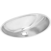 Elkay Asana 19-1/2" Oval Stainless Steel Undermount Bathroom Sink Stainless Steel