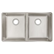 Elkay Lustertone Iconix 32-3/4" Undermount Double Basin Stainless Steel Kitchen Sink Stainless Steel