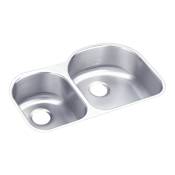 Elkay Harmony 31-1/4" Double Basin 18-Gauge Stainless Steel Kitchen Sink for Undermount Installations with 40/60 Split and SoundGuard Technology Stainless Steel