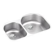 Elkay Harmony 31-1/4" Double Basin Undermount Stainless Steel Kitchen Sink - Includes Two Perfect Drain Assemblies Stainless Steel
