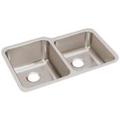 Elkay Lustertone 31-1/4" Undermount Double Basin Stainless Steel Kitchen Sink Stainless Steel