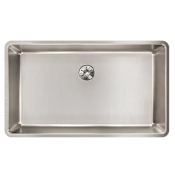 Elkay Lustertone Iconix 32-1/2" Undermount Single Basin Stainless Steel Kitchen Sink with Perfect Drain Stainless Steel