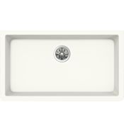 Elkay Quartz Luxe 33" Undermount Single Basin Quartz Composite Kitchen Sink Ricotta