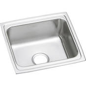 Elkay Gourmet 19" Single Basin Drop In Stainless Steel Kitchen Sink Stainless Steel