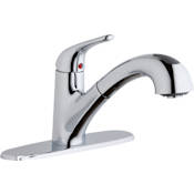 Elkay Everyday 1.5 GPM Single Hole Pull Out Kitchen Faucet - Includes Escutcheon Chrome