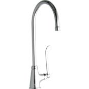 Elkay 1.5 GPM Deck Mounted Single Handle Utility Faucet with Metal Handles Chrome