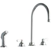 Elkay 1.5 GPM Widespread Food Service Faucet - Includes Side Spray Chrome