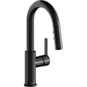 Elkay Avado 1.8 GPM Single Hole Pull Down Bar Faucet - Includes Escutcheon Black Stainless