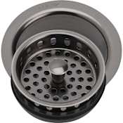 Elkay 3-1/2" Disposal Flange with Removable Basket Strainer Antique Steel