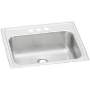 Elkay Asana 19" Single Basin Drop In Stainless Steel Kitchen Sink 3 Faucet Holes