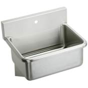 Elkay 25" Wall Mount 14 Gauge Stainless Steel Scrub Sink with One Faucet Hole Stainless Steel