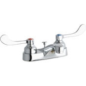 Elkay 2-1/2" ADA 4" Centerset Exposed Deck Integral Spout Bathroom Faucet with Pop-Up and 4" Blade Handles Chrome