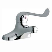 Elkay 2-1/2" ADA 4" Centerset Exposed Deck Single Control Bathroom Faucet with 4" Blade Handle Chrome