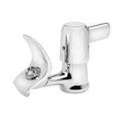 Elkay 13-15/16" ADA Deck Mount Single Hole Push Button Metal Classroom Bubbler Chrome