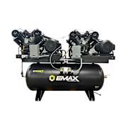 EMAX 7.5 HP 120 Gal 175 Max PSI Two-Stage Floor Mounted Electric (208, 240 Volt 1 Phase) Air Compressor with Radiator After Coolers N/A