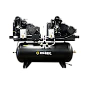 EMAX 5 HP 120 Gal 175 Max PSI Two-Stage Silent Air Floor Mounted Electric (208, 230 Volt 3 Phase) Air Compressor with Radiator After Coolers N/A