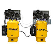 EMAX 15 HP 120 Gal 175 Max PSI Two-Stage Alternating Silent Air Floor Mounted Electric (208, 230 Volt 3 Phase) Air Compressor N/A