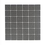 Emser Tile Source - 12" x 12" Square Floor and Wall Tile - Matte Visual - Sold by Sheet (0.95 SF/Sheet) Black