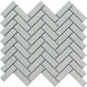 Emser Tile Impact - 11" x 12" Herringbone Floor and Wall Tile - Matte Visual - Sold by Sheet (0.92 SF/Sheet) Gray
