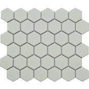 Emser Tile Impact - 11" x 13" Geometric Floor and Wall Tile - Matte Visual - Sold by Sheet (0.97 SF/Sheet) Gray