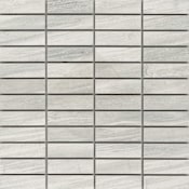 Emser Tile Technique - 12" x 12" Linear Floor and Wall Tile - Matte Visual - Sold by Sheet (0.95 SF/Sheet) Bianco