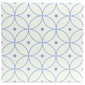 Emser Tile Geometry - 10" x 10" Square Floor and Wall Tile - Matte, Satin Visual - Sold by Carton (10.77 SF/Carton) Blue Atom