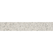 Emser Tile Terazio - 24" x 3" Textured Porcelain Thin-Set Bullnose Bianco