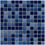 Emser Tile Afloat - 13" x 13" Square Floor and Wall Tile - Glossy Visual - Sold by Sheet (1.11 SF/Sheet) Cobalt