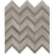 Emser Tile 12" x 12" Chevron Wall Tile - Polished Visual - Sold by Piece (1 SF/Piece) Cream / Taupe