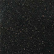 Emser Tile Granite - 12" x 12" Square Floor and Wall Tile - Polished Visual - Sold by Sheet (1 SF/Sheet) Galaxy Black
