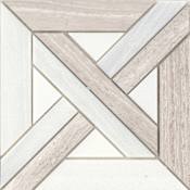 Emser Tile Alluro - 9" x 9" Basketweave Wall Tile - Polished Visual - Sold by Sheet (0.56 SF/Sheet) Cream