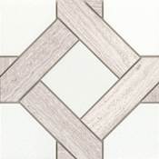 Emser Tile Alluro - 9" x 9" Basketweave Wall Tile - Polished Visual - Sold by Sheet (0.56 SF/Sheet) Cream