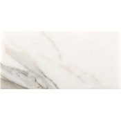 Emser Tile Marble - 4" x 8" Rectangle Floor and Wall Tile - Polished Visual - Sold by Sheet (0.22 SF/Sheet) Calacata Oro