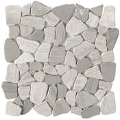 Emser Tile Cultura - 12" x 12" Pebble and Rock Floor Tile - Honed Visual - Sold by Sheet (1 SF/Sheet) Autumn